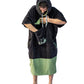 ALL IN PONCHO BLACK KAKI